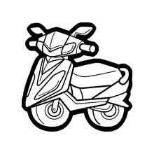 Desenho Ciclomotor (Transporte) #139550 para imprimir e colorir