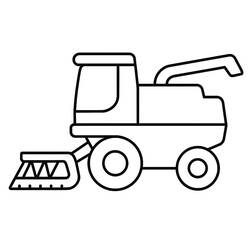 Desenho Colheitadeira Combinada (Transporte) #221907 para imprimir e colorir