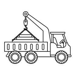 Desenho Guindaste (Transporte) #187886 para imprimir e colorir