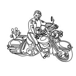 Desenho Harley-Davidson (Transporte) #210552 para imprimir e colorir