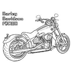 Desenhos para colorir: Harley-Davidson - Páginas para Colorir Imprimíveis Gratuitamente