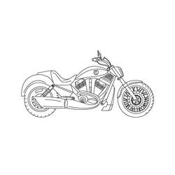 Desenho Harley-Davidson (Transporte) #210559 para imprimir e colorir
