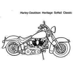 Desenho Harley-Davidson (Transporte) #210560 para imprimir e colorir