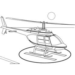 Página para colorir: Helicóptero (Transporte) #136031 - Páginas para Colorir Imprimíveis Gratuitamente