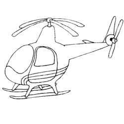 Página para colorir: Helicóptero (Transporte) #136036 - Páginas para Colorir Imprimíveis Gratuitamente