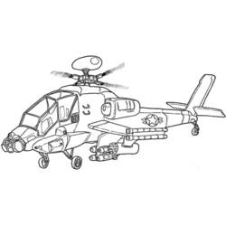Página para colorir: Helicóptero (Transporte) #136040 - Páginas para Colorir Imprimíveis Gratuitamente