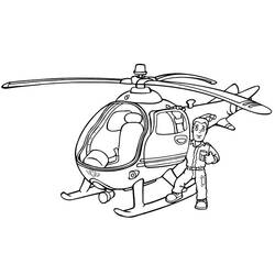 Página para colorir: Helicóptero (Transporte) #136041 - Páginas para Colorir Imprimíveis Gratuitamente