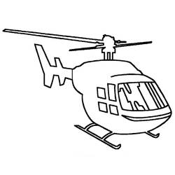 Página para colorir: Helicóptero (Transporte) #136042 - Páginas para Colorir Imprimíveis Gratuitamente