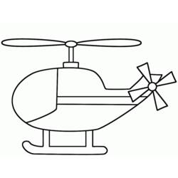 Página para colorir: Helicóptero (Transporte) #136046 - Páginas para Colorir Imprimíveis Gratuitamente