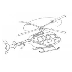 Página para colorir: Helicóptero (Transporte) #136048 - Páginas para Colorir Imprimíveis Gratuitamente