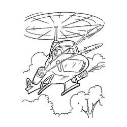 Página para colorir: Helicóptero (Transporte) #136052 - Páginas para Colorir Imprimíveis Gratuitamente