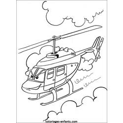 Página para colorir: Helicóptero (Transporte) #136053 - Páginas para Colorir Imprimíveis Gratuitamente