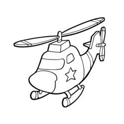 Página para colorir: Helicóptero (Transporte) #136063 - Páginas para Colorir Imprimíveis Gratuitamente