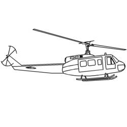 Página para colorir: Helicóptero (Transporte) #136064 - Páginas para Colorir Imprimíveis Gratuitamente
