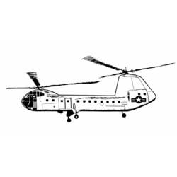 Página para colorir: Helicóptero (Transporte) #136074 - Páginas para Colorir Imprimíveis Gratuitamente