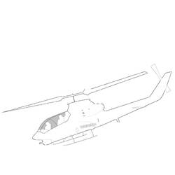 Página para colorir: Helicóptero (Transporte) #136077 - Páginas para Colorir Imprimíveis Gratuitamente