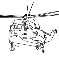 Página para colorir: Helicóptero (Transporte) #136078 - Páginas para Colorir Imprimíveis Gratuitamente