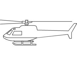 Página para colorir: Helicóptero (Transporte) #136079 - Páginas para Colorir Imprimíveis Gratuitamente