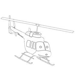 Página para colorir: Helicóptero (Transporte) #136091 - Páginas para Colorir Imprimíveis Gratuitamente