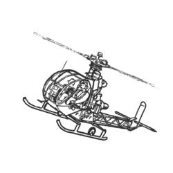 Página para colorir: Helicóptero (Transporte) #136093 - Páginas para Colorir Imprimíveis Gratuitamente
