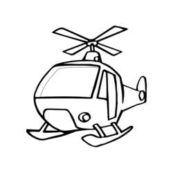 Página para colorir: Helicóptero (Transporte) #136100 - Páginas para Colorir Imprimíveis Gratuitamente