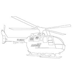 Página para colorir: Helicóptero (Transporte) #136111 - Páginas para Colorir Imprimíveis Gratuitamente