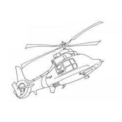 Página para colorir: Helicóptero (Transporte) #136114 - Páginas para Colorir Imprimíveis Gratuitamente