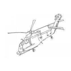 Página para colorir: Helicóptero (Transporte) #136115 - Páginas para Colorir Imprimíveis Gratuitamente