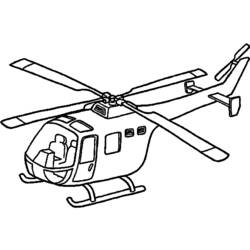 Página para colorir: Helicóptero (Transporte) #136117 - Páginas para Colorir Imprimíveis Gratuitamente