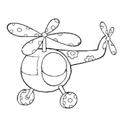 Página para colorir: Helicóptero (Transporte) #136122 - Páginas para Colorir Imprimíveis Gratuitamente