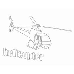 Página para colorir: Helicóptero (Transporte) #136123 - Páginas para Colorir Imprimíveis Gratuitamente