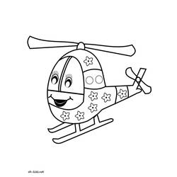 Página para colorir: Helicóptero (Transporte) #136128 - Páginas para Colorir Imprimíveis Gratuitamente