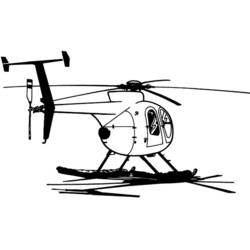 Página para colorir: Helicóptero (Transporte) #136139 - Páginas para Colorir Imprimíveis Gratuitamente