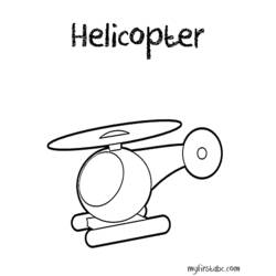 Página para colorir: Helicóptero (Transporte) #136140 - Páginas para Colorir Imprimíveis Gratuitamente