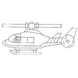 Página para colorir: Helicóptero (Transporte) #136142 - Páginas para Colorir Imprimíveis Gratuitamente