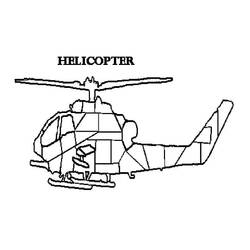 Página para colorir: Helicóptero (Transporte) #136154 - Páginas para Colorir Imprimíveis Gratuitamente
