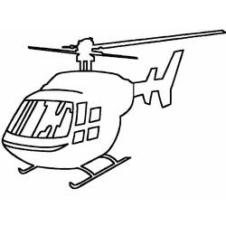 Página para colorir: Helicóptero (Transporte) #136159 - Páginas para Colorir Imprimíveis Gratuitamente