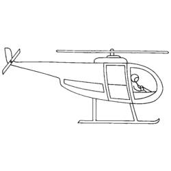 Página para colorir: Helicóptero (Transporte) #136168 - Páginas para Colorir Imprimíveis Gratuitamente