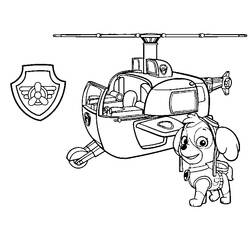 Página para colorir: Helicóptero (Transporte) #136181 - Páginas para Colorir Imprimíveis Gratuitamente