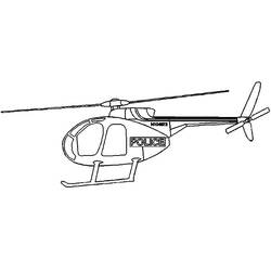 Página para colorir: Helicóptero (Transporte) #136189 - Páginas para Colorir Imprimíveis Gratuitamente