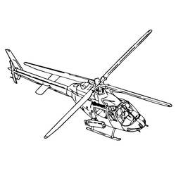 Página para colorir: Helicóptero (Transporte) #136199 - Páginas para Colorir Imprimíveis Gratuitamente