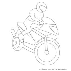 Página para colorir: moto (Transporte) #136443 - Páginas para Colorir Imprimíveis Gratuitamente