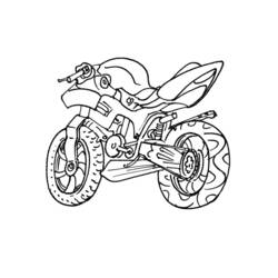 Página para colorir: Motocicleta (Transporte) #136297 - Páginas para Colorir Imprimíveis Gratuitamente