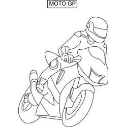 Página para colorir: Motocicleta (Transporte) #136439 - Páginas para Colorir Imprimíveis Gratuitamente