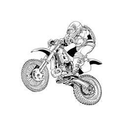Página para colorir: motocross (Transporte) #136501 - Páginas para Colorir Imprimíveis Gratuitamente