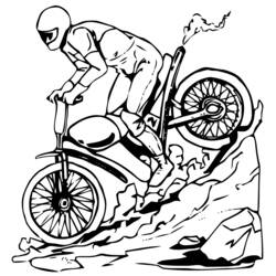 Página para colorir: motocross (Transporte) #136512 - Páginas para Colorir Imprimíveis Gratuitamente