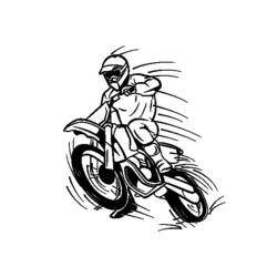 Página para colorir: motocross (Transporte) #136516 - Páginas para Colorir Imprimíveis Gratuitamente