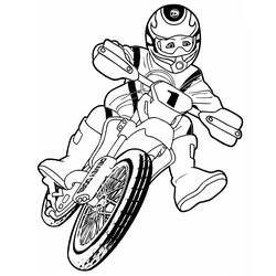 Página para colorir: motocross (Transporte) #136519 - Páginas para Colorir Imprimíveis Gratuitamente