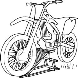 Página para colorir: motocross (Transporte) #136542 - Páginas para Colorir Imprimíveis Gratuitamente