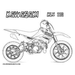 Página para colorir: motocross (Transporte) #136597 - Páginas para Colorir Imprimíveis Gratuitamente
